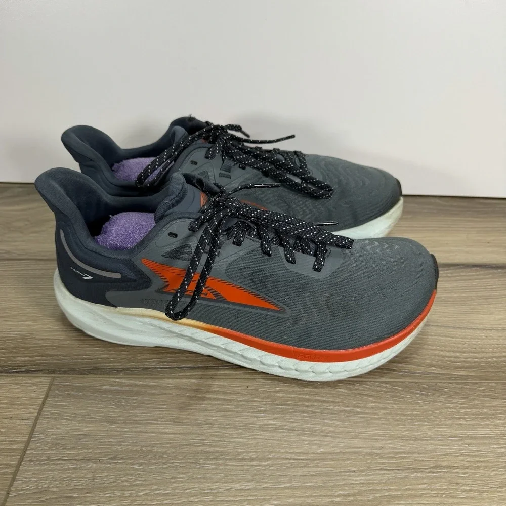 Altra Torin 7 Sneakers Men 8.5M Running Shoe Gray Zero Drop Road Foot Shape